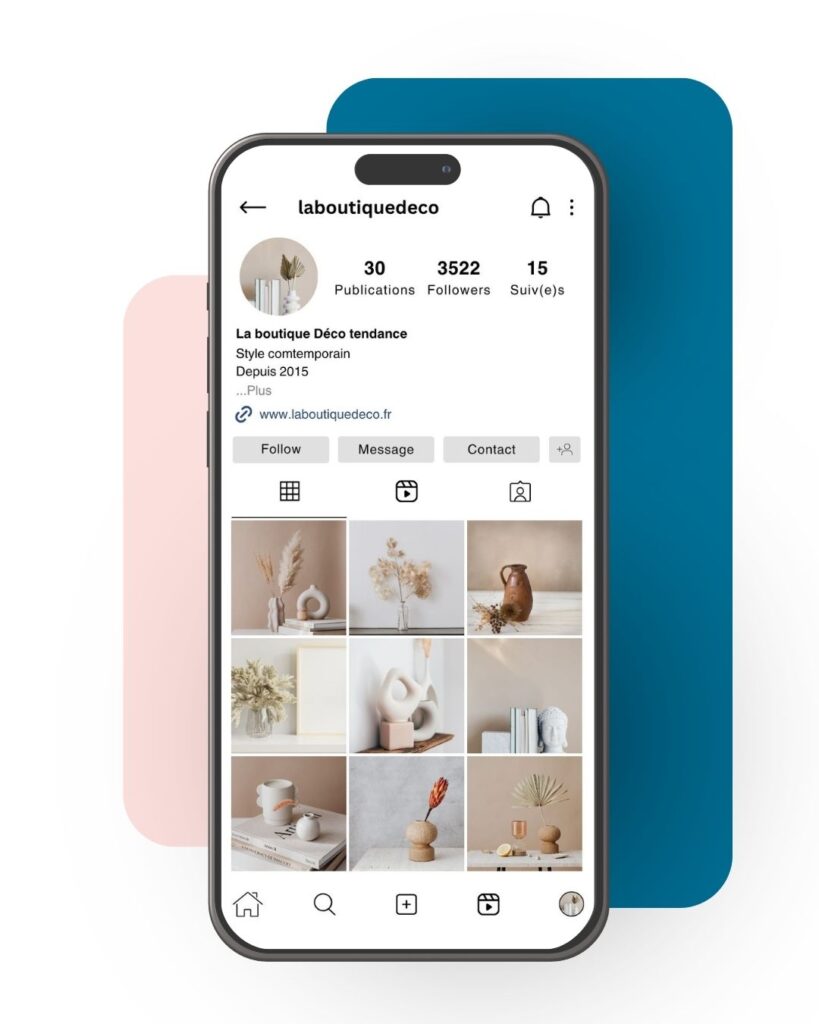 Présentation d'un compte instagram géré par un community manager